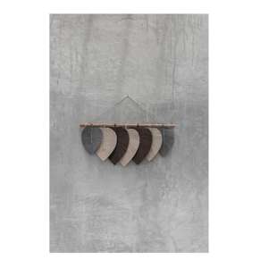 Colgante de pared de macramé hecho a mano con diseño de hojas, perfecto para sala de estar, hogar y oficina, Decoración elegante, arte de pared - Product Image 3