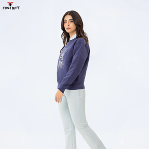 Nouveau Style Street Wear sweat-shirt à épaules tombantes pour femme vêtements décontracté pull personnalisé sweat pour femmes - Product Image 5