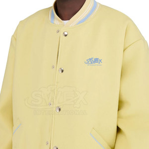 Low MOQ Outdoor Wear <b>Slim</b> <b>Fit</b> Letterman Winter <b>Jacket</b> For Men Fashion Wear Customized Logo <b>Slim</b> <b>Fit</b> Letterman Winter <b>Jacket</b> - Product Image 4