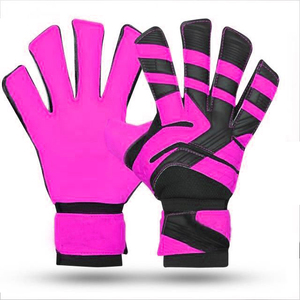 Guantes de Portero COSH Naranja y Negro de Corte Plano, Alta Adherencia, Cierre de Velcro, Diseño de Espalda Rayada para Deportes Unisex - Product Image 3
