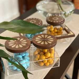 Boîte en acrylique pour Majlis et occasions spéciales, prix de vente optimal, thème arabe, incrustation de nacre - Product Image 3