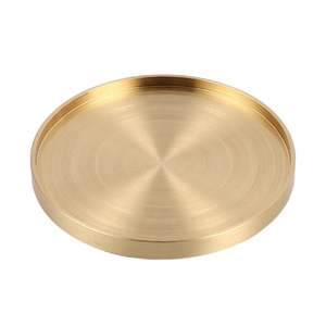 Metal <b>Coaster</b> Bowl Thickness 8Mm Copper <b>Drink</b> Brass <b>Coaster</b> Diameter 7.5Cm 1 Brass <b>Coaster</b> - Product Image 2