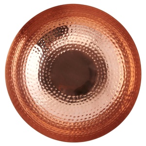 Cuenco para servir frutas de Metal de oro rosa Premium hecho a mano decoración minimalista ecológica para el hogar para bodas hoteles restaurantes al por mayor - Product Image 2