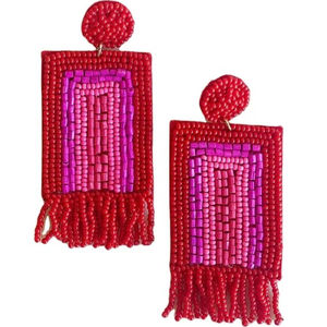 Boucles d'oreilles en perles faites à la main les plus vendues, bijoux bohèmes chic pour femmes à prix avantageux - Product Image 1