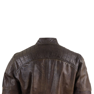 Veste de moto en cuir pour hommes, personnalisé, décontracté, véritable, doux au toucher, peau de mouton, Style motard - Product Image 5