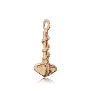 Pendentif breloque simple en argent sterling 925 fin, motif marteau de Thor, fait main, vente en gros turque - Product Image 3
