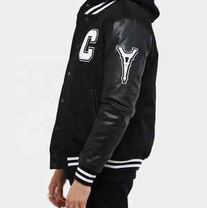 Chaqueta Universitaria de Béisbol Personalizada de Alta Calidad con Bordado de Parches, Unisex, de Lona, para Invierno, Talla Grande - Product Image 6