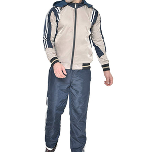 Traje de pista de nailon para hombre, chándal personalizado, rompevientos, trajes reflectantes para trotar, chándal de nailon ligero con cremallera, novedad de 2022 - Product Image 1
