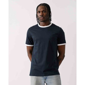 เสื้อยืดคอตตอน 100% ทรงปกติ สวมใส่สบาย ผลิตจากผ้าถักที่เป็นมิตรกับสิ่งแวดล้อม แห้งเร็ว สำหรับผู้ชาย เนื้อผ้าหนา ผลิตในประเทศปากีสถาน พร้อมโลโก้แบบกำหนดเอง - Product Image 5