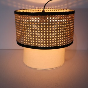 Lámpara Colgante de Metal con Jaula de Hierro, Blanca/Dorada, Altura Ajustable, Luz Blanca Cálida Regulable para Cocina, Estilo Rústico, Moderno e Industrial - Product Image 4