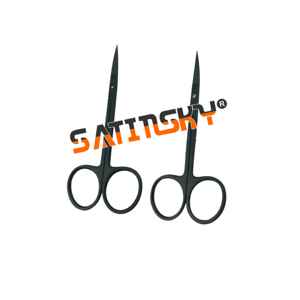 Ciseaux de retrait à manche noir, instruments de chirurgie ophtalmique, outils manuels certifiés CE classe III, outils cosmétiques plastiques de qualité supérieure - Product Image 1