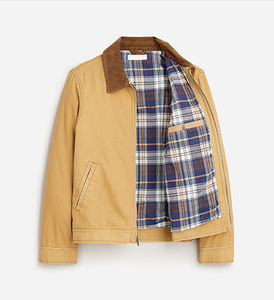 Chaqueta de trabajo de lona de alta calidad para hombre para primavera invierno nueva moda algodón poliéster tela ropa de calle bolsillo bordado - Product Image 1