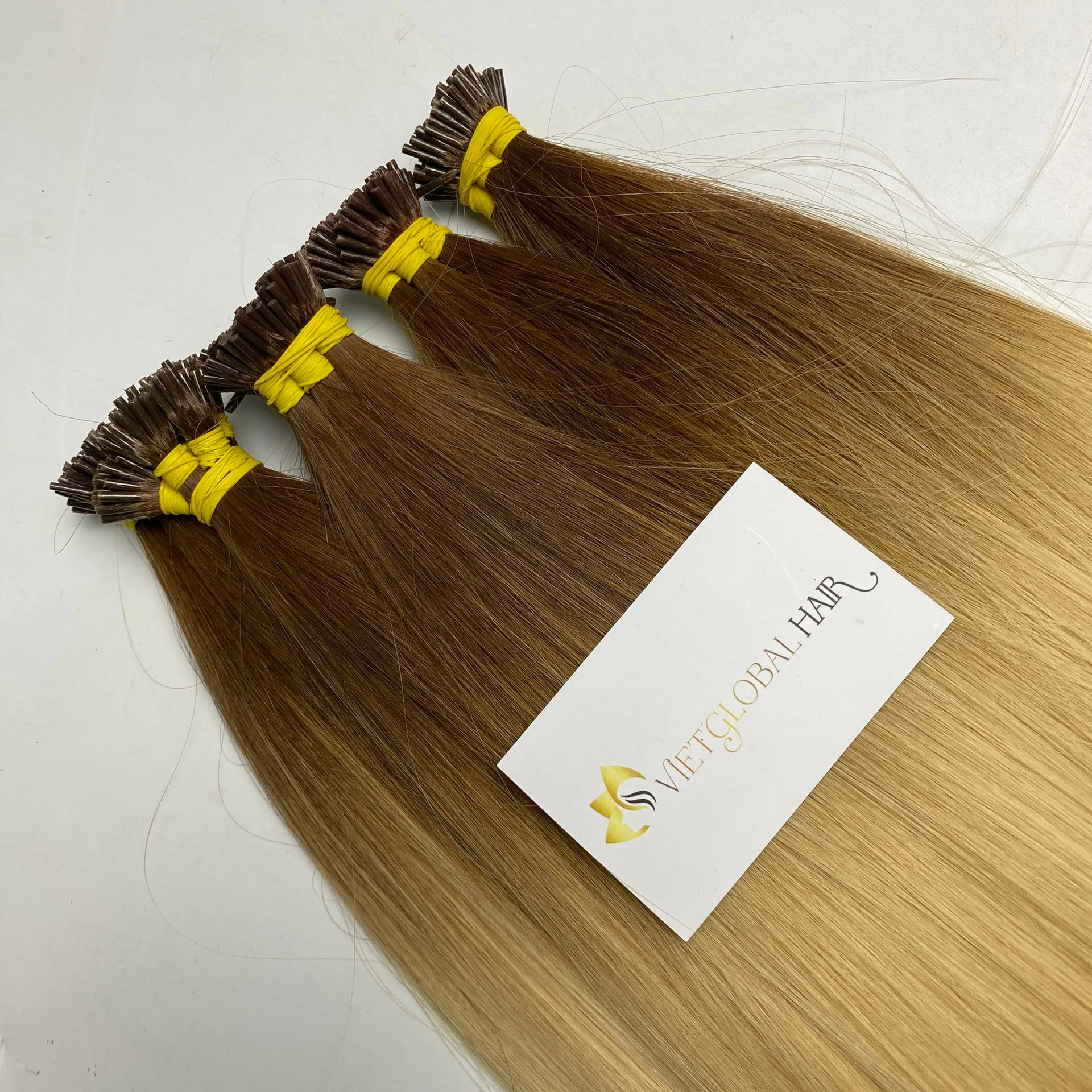 Straight Hair Ombre Color I Tip Hair Extensions Double Drawn 100% Vietnamese Human Hair Wholesale Price