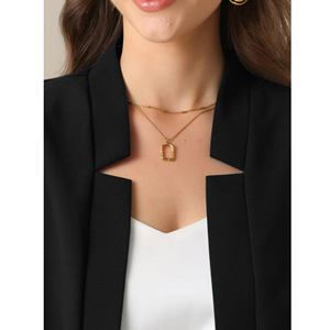 Blazer de oficina de mujer tejido con patrón sólido de manga larga con frente abierto para negocios y trabajo - Product Image 4