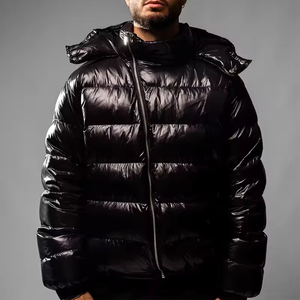 Veste polaire imperméable et chaude de style tendance personnalisée pour hommes vente en gros de veste matelassée de style streetwear d'hiver veste matelassée personnalisée OEM - Product Image 3