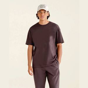 เสื้อยืดผู้ชายผ้าฝ้าย100% 220 GSM โอเวอร์ไซส์ลายว่างเปล่าคุณภาพพรีเมี่ยม - Product Image 1