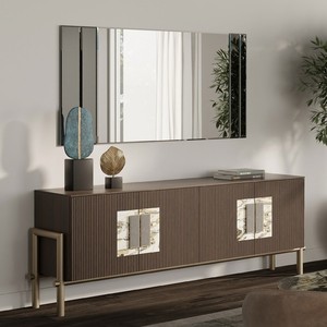 Espejo de Pared Rectangular Moderno, Espejo Decorativo Grande de Lujo para Sala de Estar, Pasillo, Decoración de Proyectos Hoteleros - Product Image 1