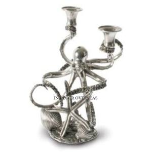 Verre clair de haute qualité et métal plaqué or fantaisie Designer Table de mariage pièce maîtresse décoration bougeoir approvisionnement - Product Image 2