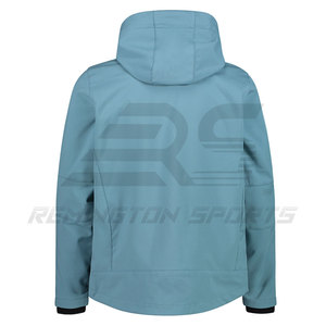 Nouvelle mode de veste en polaire Softshell d'extérieur avec logo personnalisé pour hommes veste Softshell imperméable unie - Product Image 3