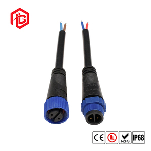 M15防水IP68屋外用電源プラグソケットケーブルコネクタ、安全なネジロック付き、LED照明および産業用配線に最適 - Product Image 2