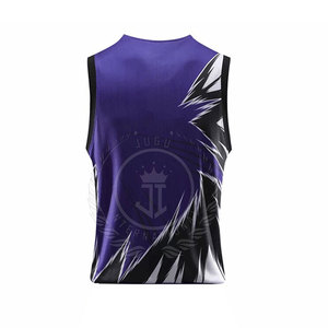 Camiseta de Baloncesto Profesional para Hombre, sin Mangas, Transpirable, Duradera, 100% Poliéster, Antiarrugas, para Todas las Temporadas - Product Image 3