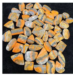 Piedra preciosa de ágata suelta de cabujón de jaspe de abejorro de corte ovalado Natural de alta calidad - Product Image 5