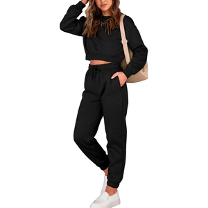 Elegante traje de Jogger para mujer, fabricante de chándal de dos piezas para adultos en diferentes colores, conjunto de chándal - Product Image 1