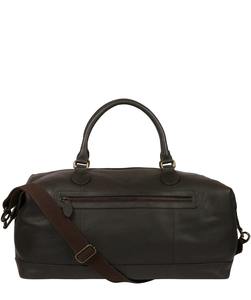 Dark Brown Genuine <b>Leather</b> Luxury Duffle <b>Bag</b> Men Dual Tone Strap Large Travel Weekender Gym Sports <b>Overnight</b> Luggage Waterproof - Product Image 3