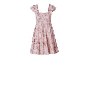 High on Demand Floral Ruffle Mini <b>Dress</b> Square Collar <b>Elastic</b> Waist Casual <b>Dress</b> for Party and Office Wear - Product Image 4