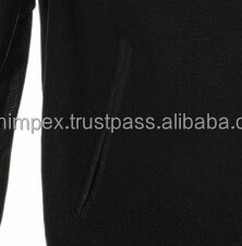 Blouson bomber unisexe printemps, style universitaire, personnalisable, entièrement noir, broderie universitaire, en stock, corps en toile et laine, manches en cuir recouvertes - Product Image 6