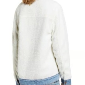 Blouson matelassé réversible en jean vintage surdimensionné pour femme, délavé à l'acide, rembourré en coton, fini hiver - Product Image 3