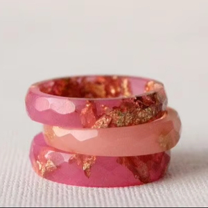 STACK Bijoux Résine Acrylique Bracelet Bracelet Exagéré Éblouissant Multicolore Large Irrégulier Carré Acrylique Bracelets pour - Product Image 5