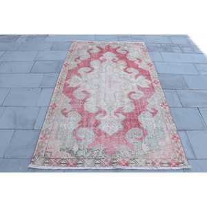 พรมตุรกีวินเทจขนาด 4.2x7.1 ฟุต พรมปูพื้น พรมแดงสไตล์โอเรียนทัล - Product Image 1