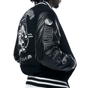 Veste universitaire pour hommes de fabrication en gros équipe collégiale veste Letterman broderie personnalisée vêtements de rue veste universitaire de baseball - Product Image 3