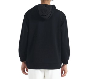 Sudaderas con capucha de moda para mujer Sudadera con capucha Sudaderas de manga larga Bolsillo de canguro para mujer Color negro Ajuste holgado Relajado - Product Image 2