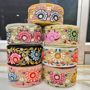 High Quality Eco-Friendly Floral Embroidery <b>NET</b> Lace <b>Fabric</b> for Wedding Dresses Evening Gowns Luxury Bridal Wear and Cloth - Product Image 1