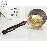 Ensemble de thé couvert café turc Delight Pot martelé turc Double cafetière turque Ottoman conçu