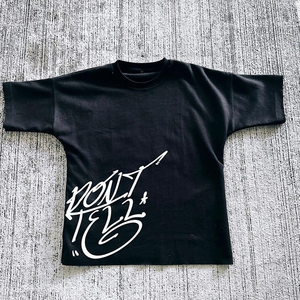 เสื้อยืดพิมพ์ลายคุณภาพสูงพร้อมโลโก้แบรนด์ของคุณ ผ้าถัก 100% ผ้าฝ้าย แขนสั้น มีไซส์ตามสั่ง - Product Image 5