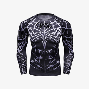 Chemises de compression d'entraînement à manches courtes OEM Best Design Training Jiu Jitsu Rashguard & MMA Gear - Product Image 4