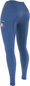 Lightweight Navy Full Silicone Seat High Performance Stretchable Horse Riding <b>Tights</b> Equestrian Leggings Pull On - Product Image 2