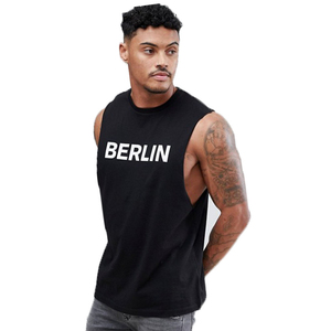 Camiseta sin mangas informal para gimnasio para hombre, Camiseta deportiva Lisa para culturismo, camiseta sin mangas en blanco de punto de talla grande para uso en el gimnasio - Product Image 4