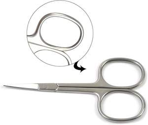 Tijeras para Uñas, Tijeras para Cutículas de Acero Inoxidable, Tijeras de Belleza Rectas para Vello Facial, Eliminación de Cutículas de Uñas - Product Image 4