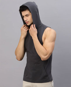 Nouvelle mode débardeurs hommes sans manches Fitness dos gilet OEM Service respirant coton gilet de refroidissement - Product Image 1
