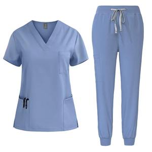 Uniformes d'infirmière pour femme, sweat-shirt médical unisexe, pantalon d'allaitement pour hôpital, beauté, SPA, vêtements de travail, matériel spandex - Product Image 6