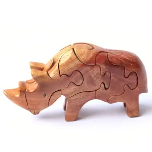 Kid toy puzzles top selling smart and special wooden puzzle animals educational toys for children
