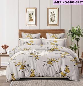 Parure de draps de lit double King Size confortable, 130 GSM, tissu doux et lisse, de haute qualité, durable, pour la chambre à coucher - Product Image 1