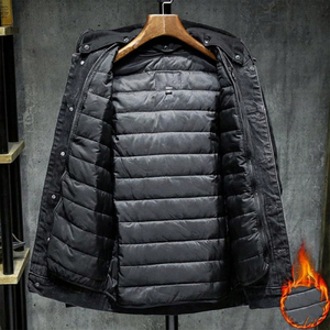 กางเกงยีนส์เดนิมผู้ชาย / เสื้อแจ็คเก็ตทรงทรัคเกอร์ คุณภาพดีที่สุด พร้อมสีและโลโก้แบบกำหนดเอง ผลิตในประเทศปากีสถาน - Product Image 5