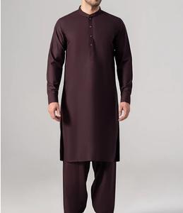 Latest Design Islamic <b>Men</b> <b>Shalwar</b> <b>Kameez</b> Side Pockets New Fashionable Party Wear Cotton Embroidery All Seasons Quick Dry Wrinkle - Product Image 2