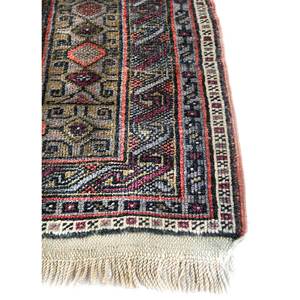 Alfombras de Lana Anudadas a Mano Nuray, Diseño Rectangular con Medallón Rojo Naranja y Patrones Abstractos para el Hogar, para Sala de Estar y Dormitorio, 9x12, Pae-2964 - Product Image 4