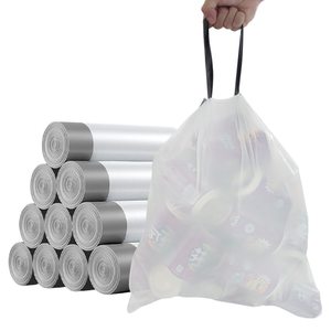 Recycling materials Tall Kitchen Trash Bags Drawstring Garbage Bags for Trash Can Garbage Bin recyclable trash bag
